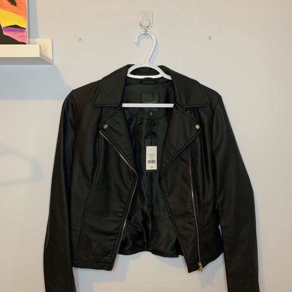 COPY - Dynamite Leather Jacket - Picture 1 of 4